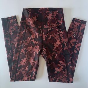 Sweaty Betty Super Sculpt Leggings Rust Camo XS